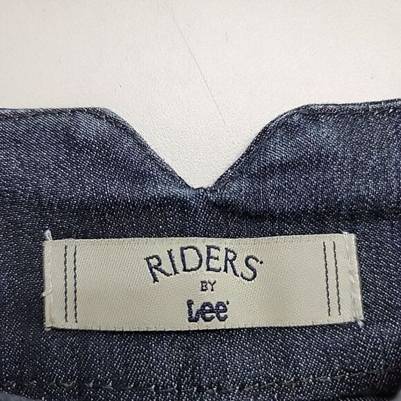 Lee Riders Women's Bootcut Jeans Size 8 Medium Wash 2 Button Blue Denim 31X32 - Picture 4 of 8